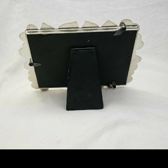 Rectangular Metal Red Pink Glitter Heart Picture Frame 4 x 6 Photos Candy Hearts - Picture 2 of 3